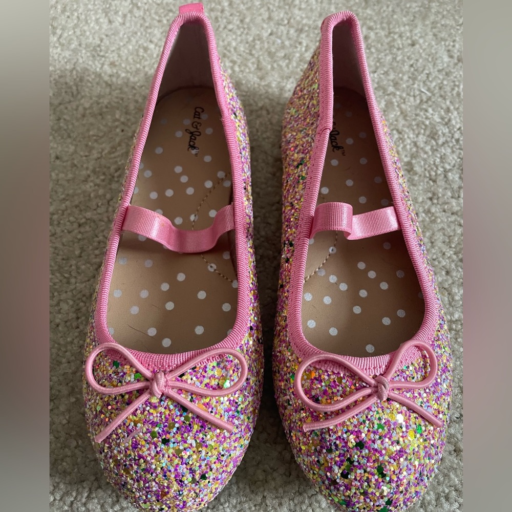 Cat and Jack sparkle shoes size 12